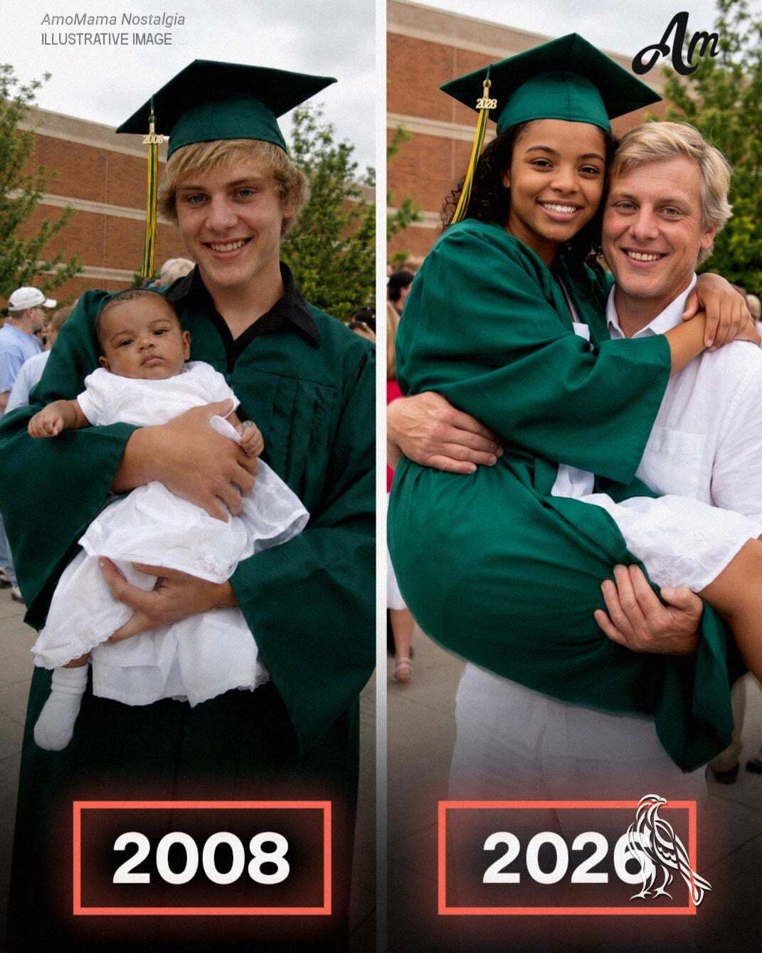 My Dad Raised Me Alone After My Birth Mother Left Me in His Bike Basket at 3 Months Old – 18 Years Later She Showed up at My Graduation