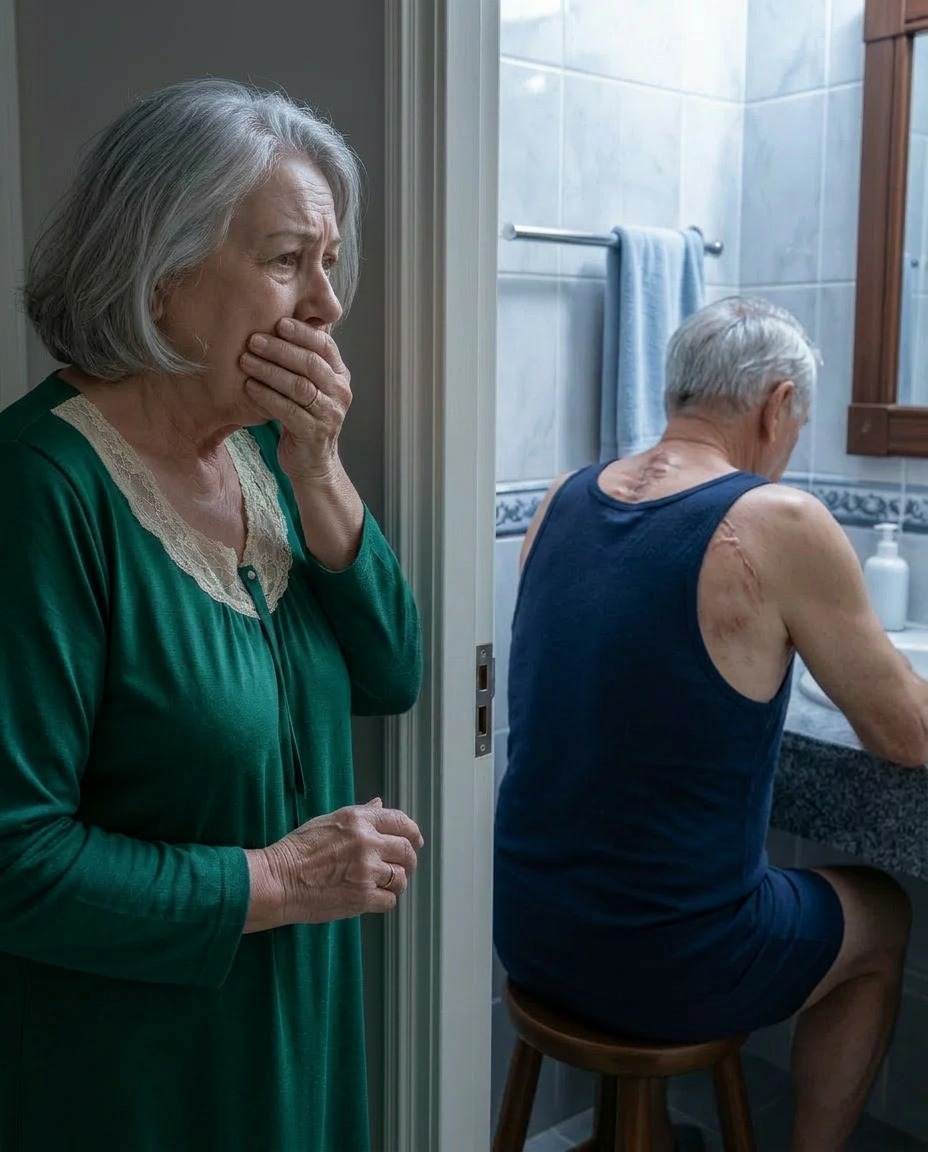 My husband used to lock himself in the bathroom every morning at 4 a.m. for thirty-five years. And the night I finally looked through the keyhole, I understood why he always whispered, “I’m doing this to protect you.”