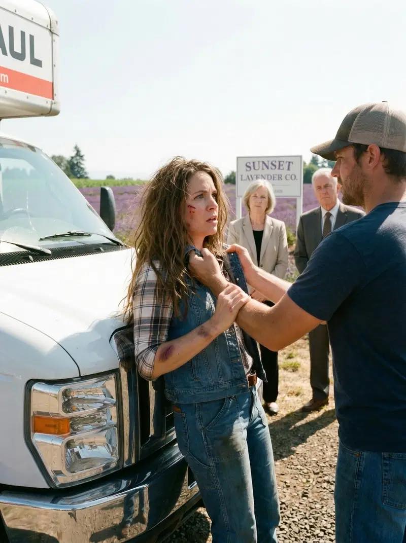 Moral “Sign the deed or I’ll sn:a:p your arm right here!” my brother screamed while slamming me against the truck outside Sunset Lavender Co. as our parents watched without emotion.