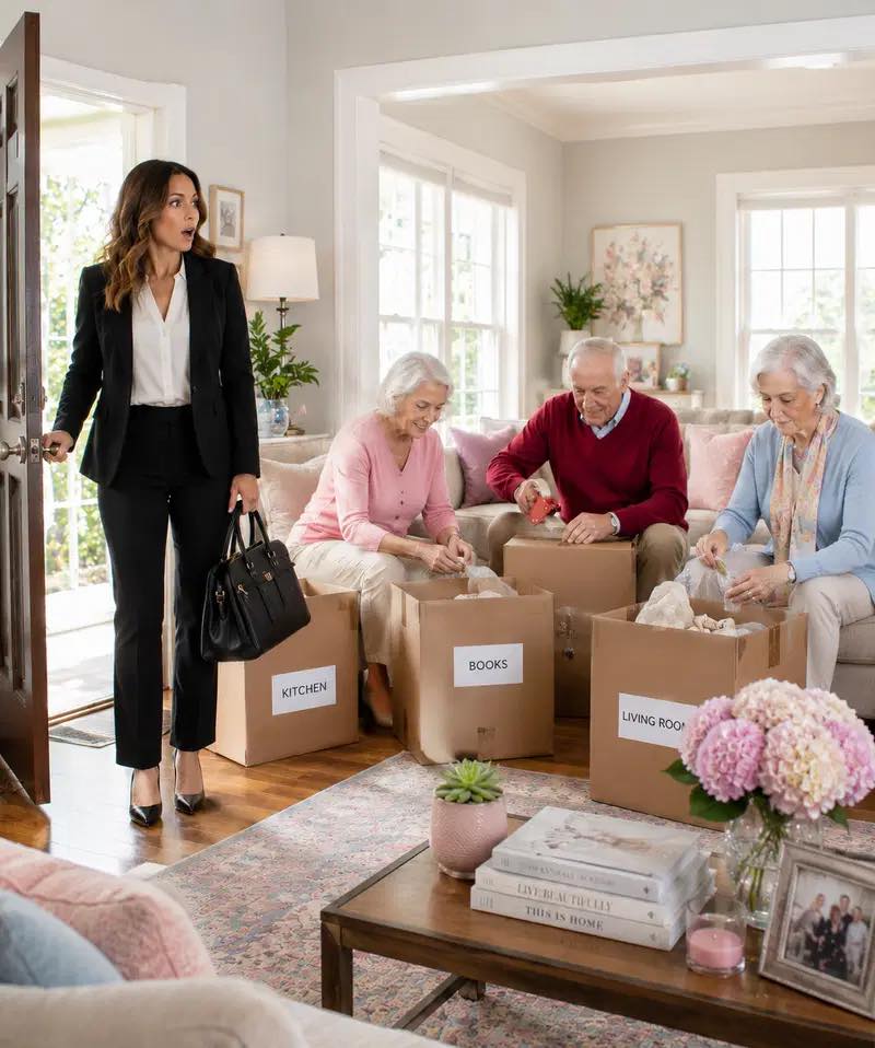 I came back early from a business trip and found my parents packing my entire life into boxes; they said a small room was perfect for a single woman, but when I saw the contract with my name on it, I realized they had already handed my house over to my brother and his pregnant wife.