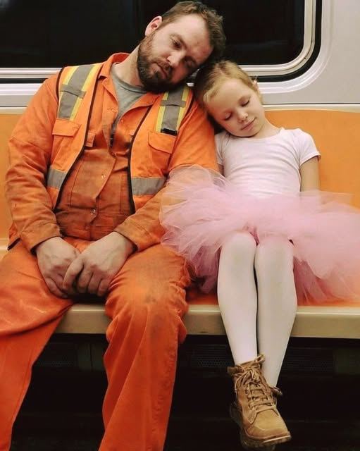 A STRANGER PHOTOGRAPHED ME AND MY DAUGHTER ON THE SUBWAY — THE NEXT MORNING, HE WAS STANDING AT MY DOOR