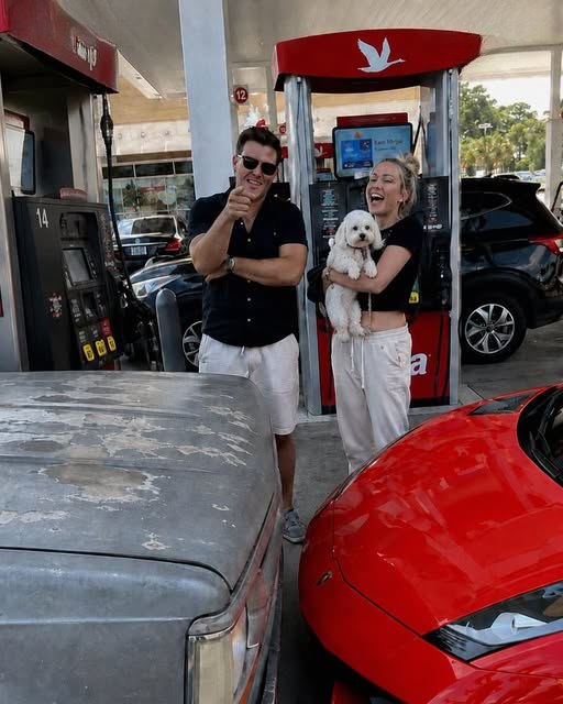 Entitled Luxury Couple Mocked My Old Pickup at a Gas Station – Then They Realized What Was Hidden Under the Tarp and Went Silent