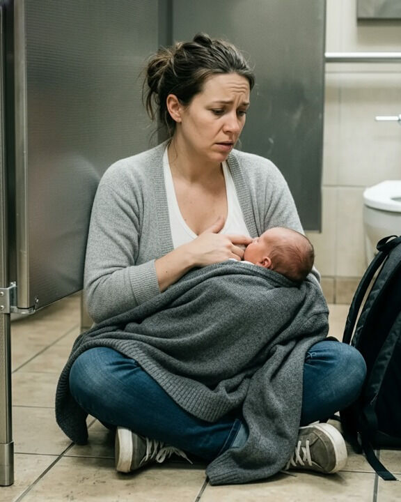 I Saved an Abandoned 10 Day Old Baby Freezing in an Airport Bathroom — The Next Morning, a Stranger Showed Up at My Door and Took Me Somewhere That Made My Heart Stop