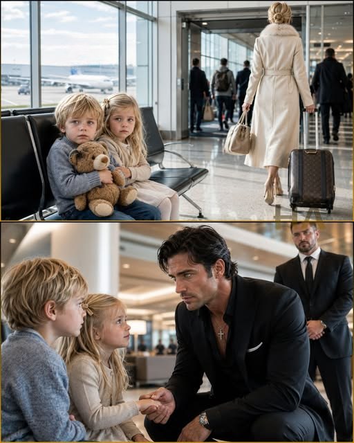 SHE LEFT HER TWINS AT GATE C19 AND BOARDED A ONE WAY FLIGHT BUT THE POWERFUL MAN WATCHING FROM THE SHADOWS HAD OTHER PLANS