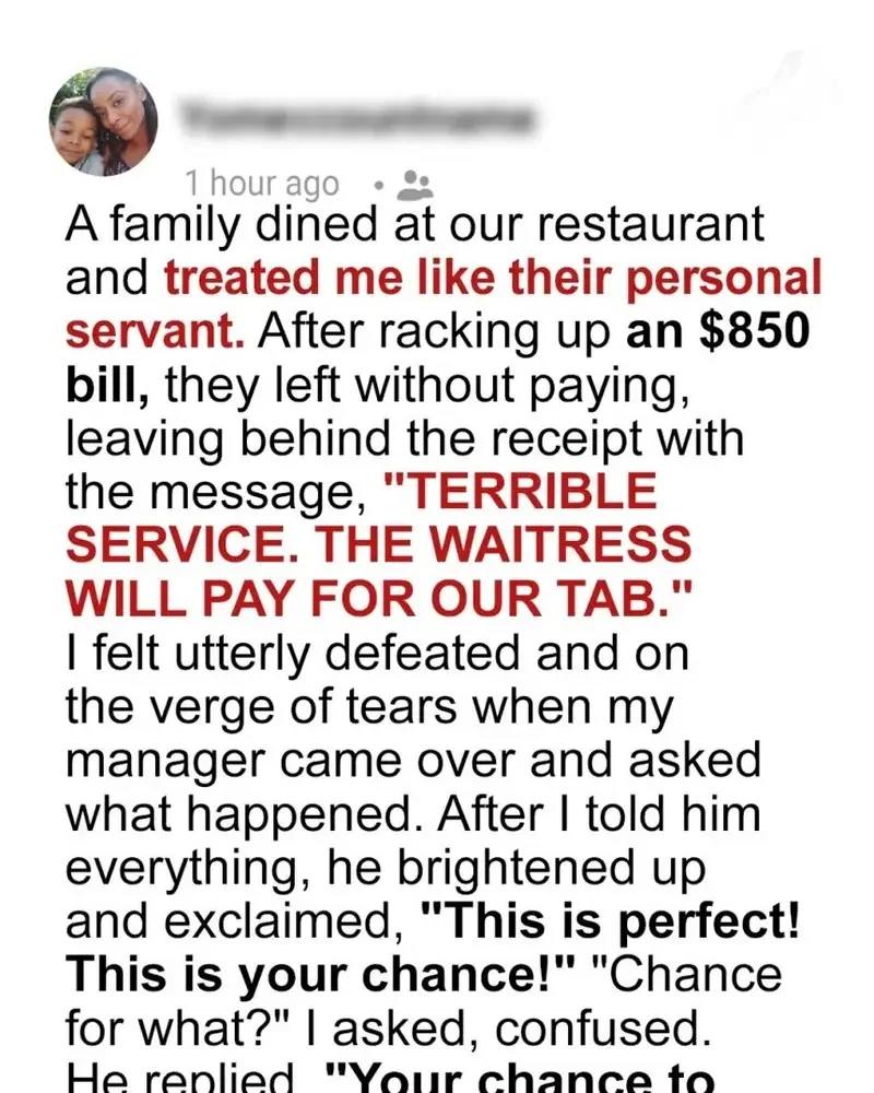 They Tried To Dine And Dash—But My Boss Had A Plan I Never Saw Coming