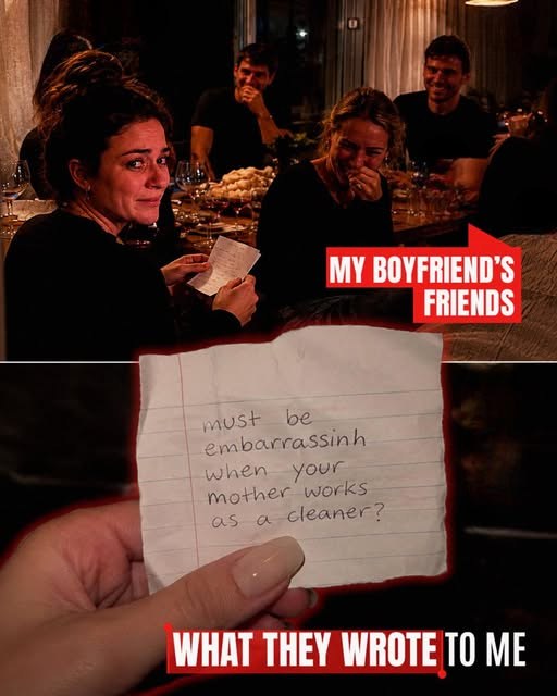 My Boyfriend’s Friends Tried to Shame Me Over My Mother’s Job — They Didn’t Expect Two Sentences to Dismantle Them