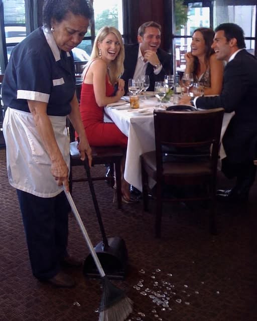 Wealthy Diners Humiliated an Elderly Cleaner—Until My Husband Stood Up for Her