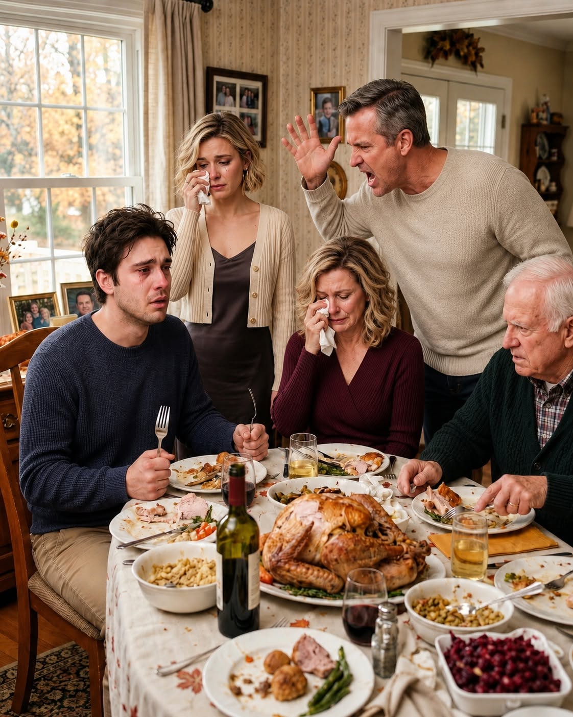 Grandpa stopped eating when he found out I was paying my parents rent while my sister lived there for free with her two kids.