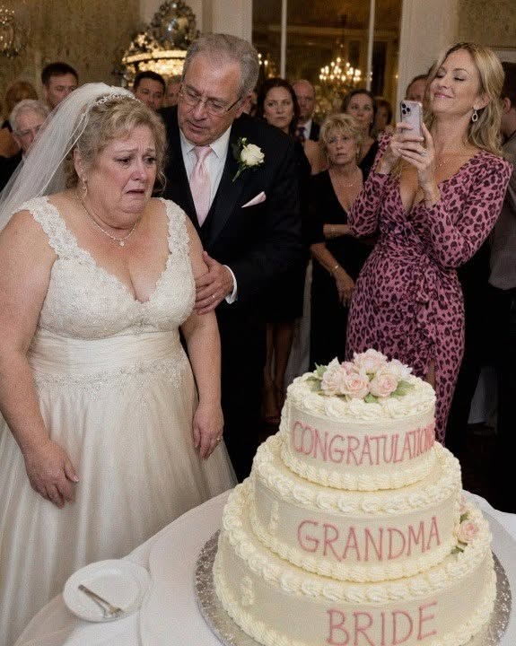 My Sister Sent a “Congratulations Grandma Bride” Cake to Humiliate Me at My Wedding at 56 – What My Husband Did Next Left the Entire Room Speechless