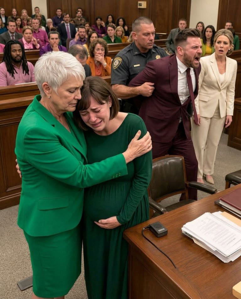 At my divorce hearing, I was eight months pregnant when the judge ruled that I would walk away with nothing. My husband smirked, convinced he had won.