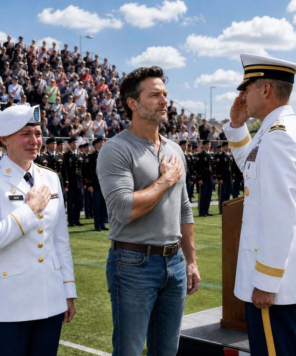 I drove eighteen hours in an old semi-truck to watch my daughter become an Army officer… but before the ceremony ended, a three-star general noticed the worn leather band on my wrist and went completely silent.
