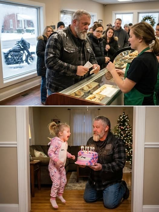 Part 2: A 6’5 Biker Waited Four Hours in a Bakery on Christmas Eve — And What He Came to Pick Up Made the Cashier Refuse His Payment
