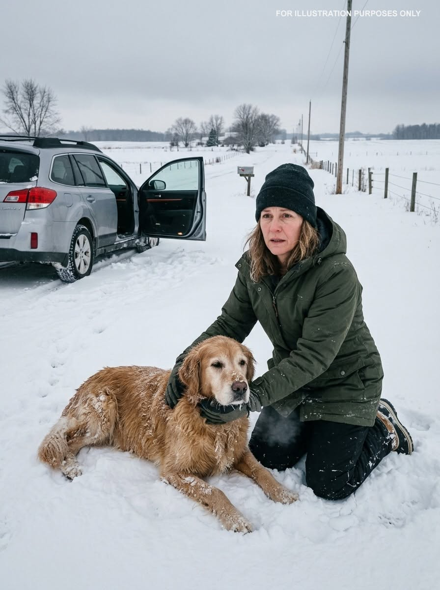 An Old Dog Was Left to Freeze in the Snow, Believed to Be Dead—Until One Small Tail Wag Changed Everything