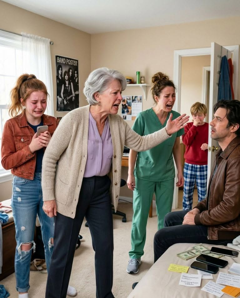 My 11-year-old grandson called me in terror after hearing his teenage sister screaming from inside his stepfather’s room.