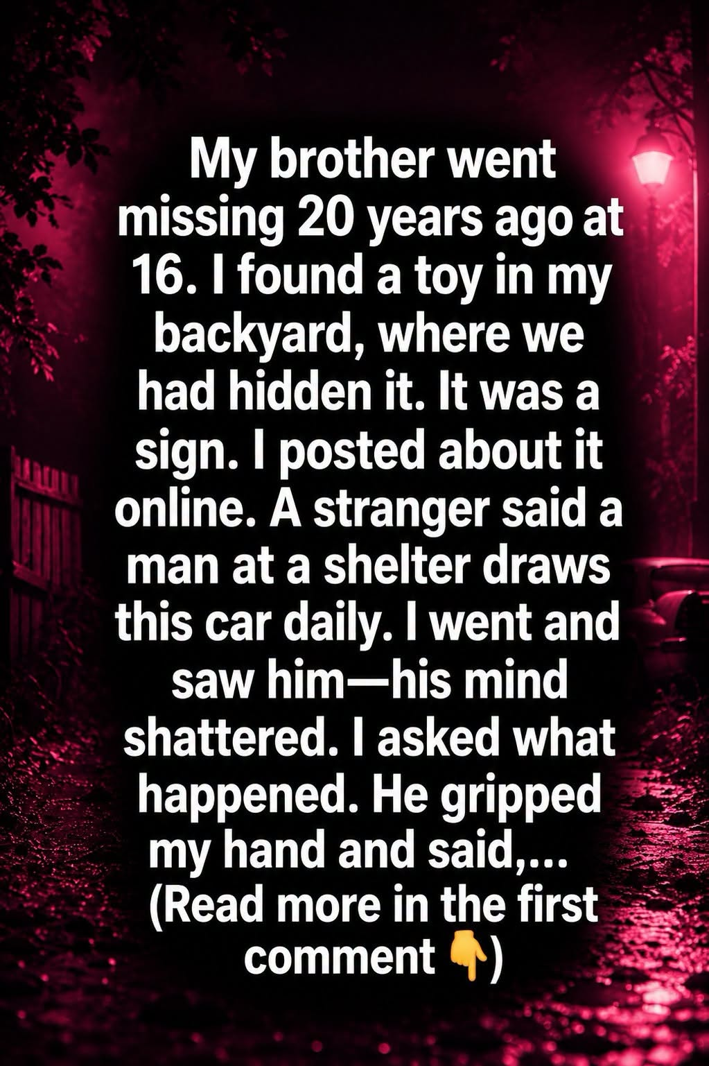 The Toy Car in the Backyard: A Long-Lost Brother and the Memory That Led Him Home