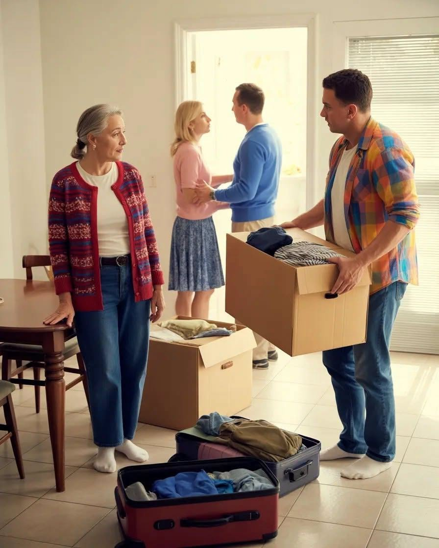 My son lived in my house for ten years, but the moment he thought he’d won 90 million, he shouted, “Get out! Go to a nursing home—I’m a millionaire!” He threw out my things, treated me like nothing, and believed the money made it all his. I stayed calm and said, “Before you celebrate, check the ticket… that name isn’t yours.” That’s when everything changed.