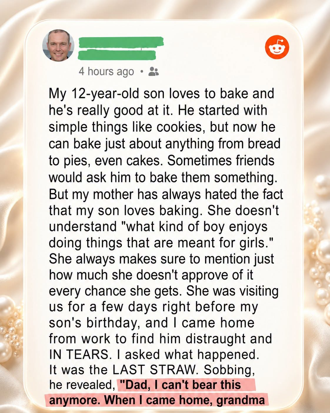 My Son Loves Baking — What My Mother Did to Him Made Me Kick Her Out