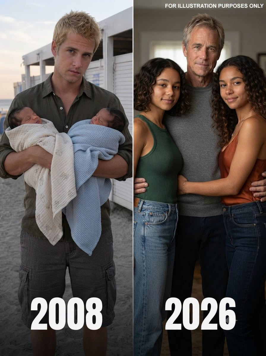 Stories I Found Twin Baby Girls Wrapped in Towels Inside a Beach Changing Cubicle and Adopted Them—18 Years Later, They Returned Those Same Towels and Whispered, “Dad… We Owe You the Truth”
