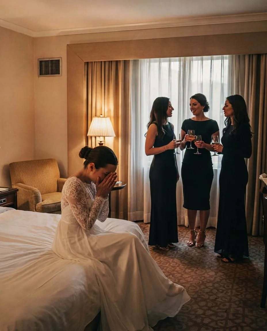 The night before my wedding, I heard my bridesmaids through the hotel wall: “Spill wine on her dress, lose the rings, whatever it takes – she doesn’t deserve him.” My maid of honor laughed “I’ve been working on him for months.” I didn’t confront them. Instead, I rewrote my entire wedding day…