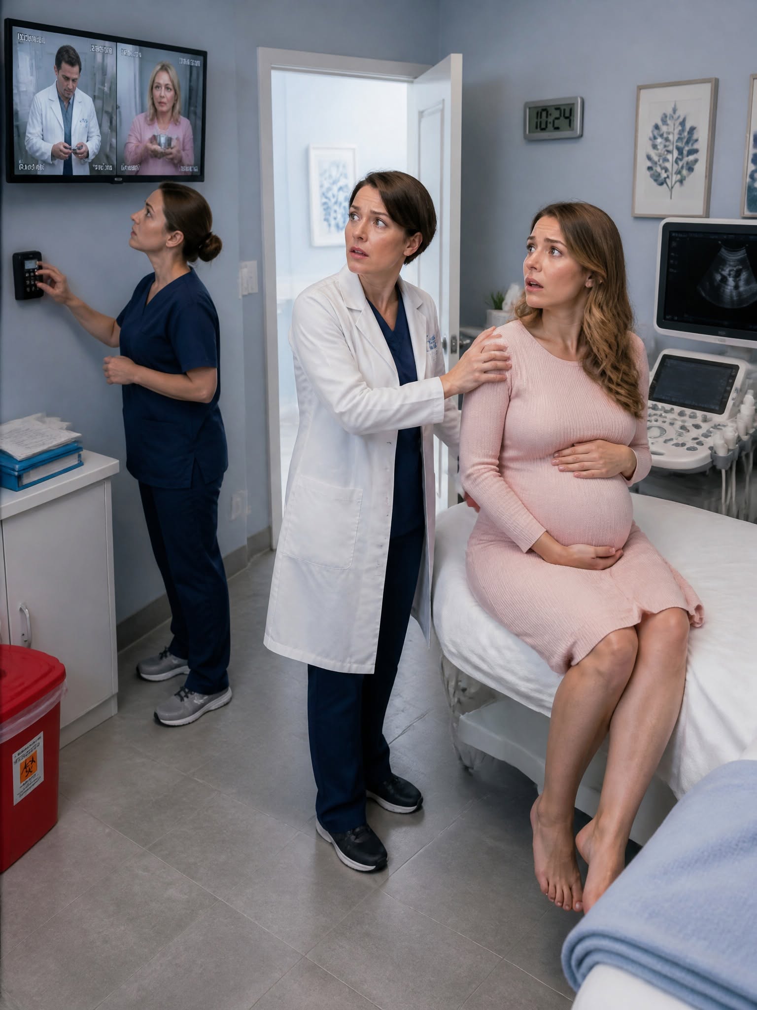 I chose to see another gynecologist after realizing my husband always called it “protection” whenever he took control of something in my life. During the appointment, Dr. Reed suddenly darkened the ultrasound screen, placed an urgent imaging authorization before me, and said in a low voice, “We found something in your body that does not belong there.” Outside the room, my husband continued calling again and again.