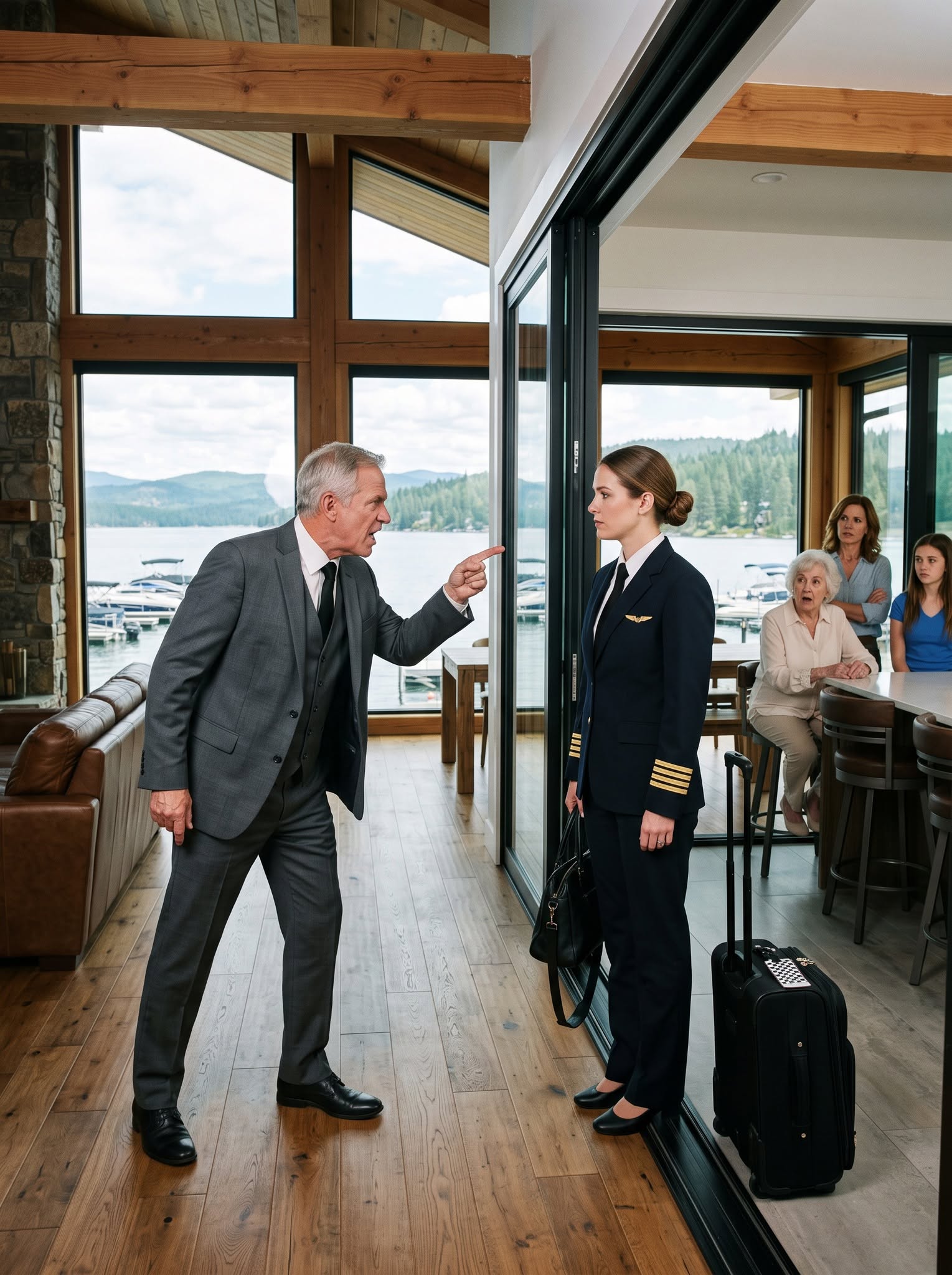 For fifteen years, my family used my military pay, my grief, and my late husband’s final words to drain me dry. Then my father tried to hand my Lake Tahoe villa to my spoiled sister as if it belonged to him. I let them move in, suitcases and all. By sunrise, they were begging me to open the doors they had no right to enter.