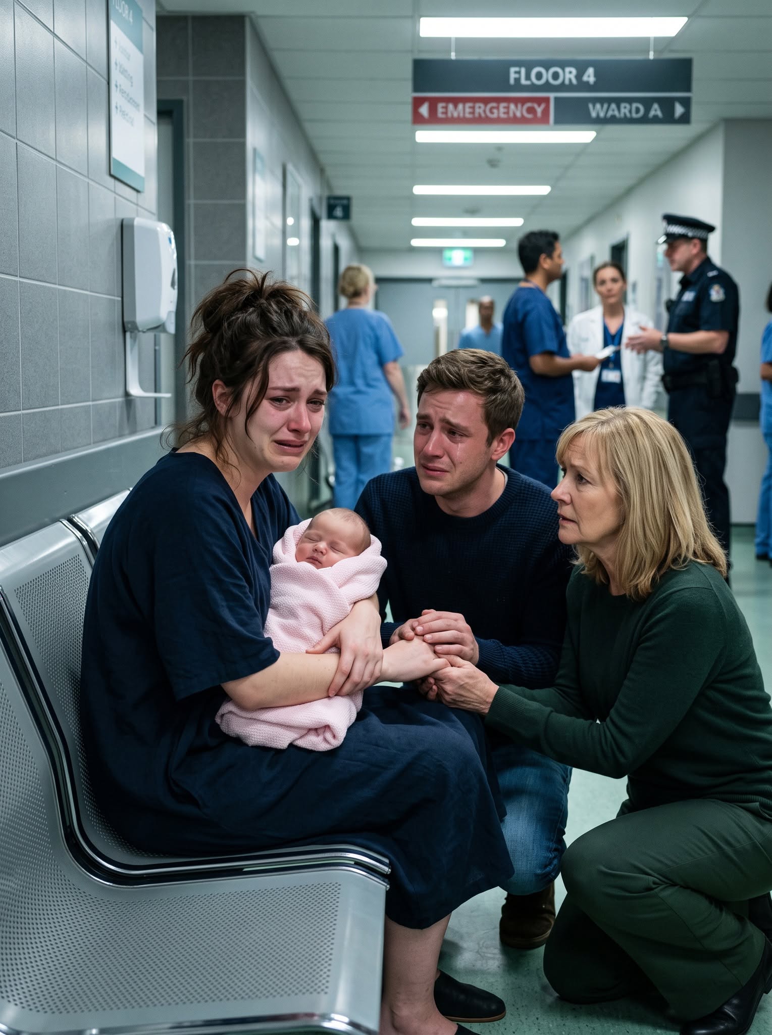 At midnight, my mother-in-law slapped me while I was holding my three-week-old baby. I lost my balance, my daughter fell, and suddenly the crying stopped. Instead of asking if the baby was alive, my mother-in-law calmly said, “She dropped the baby.” In that moment, I realized she was not worried about my child—she was already building her defense.