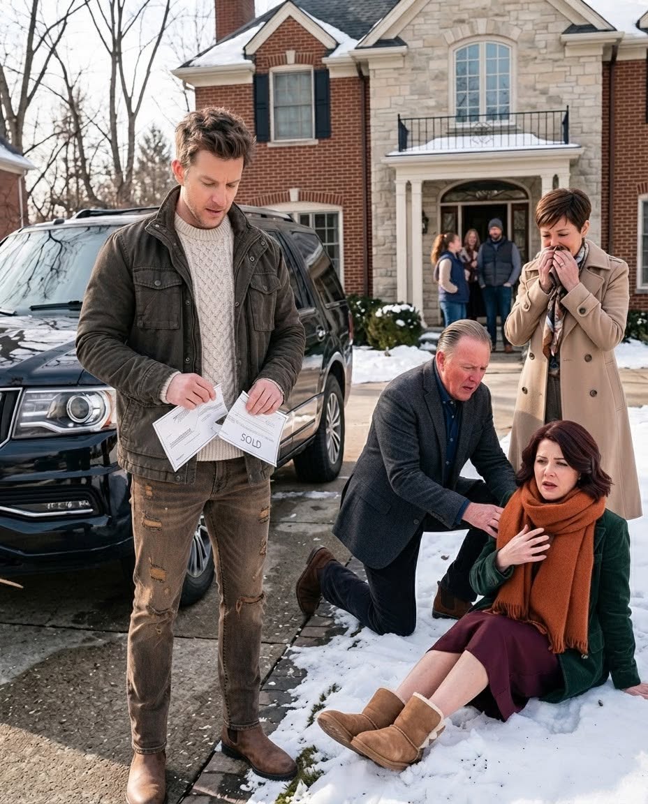 At our family Christmas dinner, I gave my sister a $100,000 check. She laughed, tore it into pieces, called me the unwanted child, and everyone cheered. I calmly said, “Your loss.” Ten minutes later, those same relatives were outside by my car, crying and begging me not to leave.