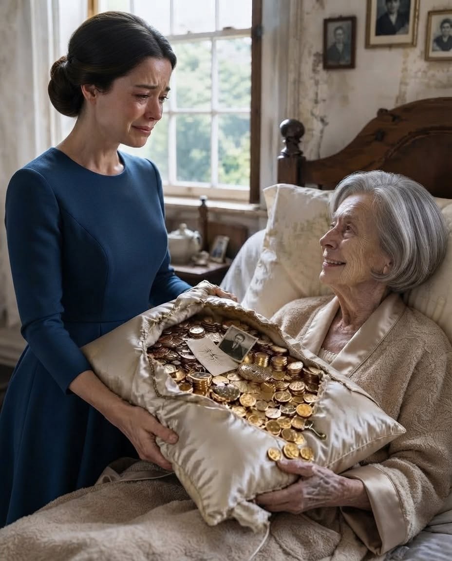 My mother-in-law had no pension. I cared for her with all my heart for 12 years. With her last breath, she handed me a torn pillow. When I opened it, I couldn’t hold back my tears…