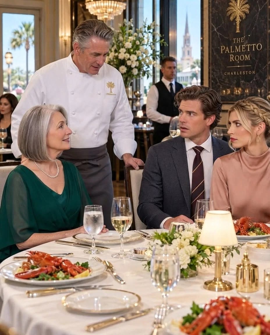 My daughter-in-law ordered lobster for everyone but me, saying, “Water is enough.” My son added, “Know your place, Mom.” I smiled. Ten minutes later, the famous chef approached and asked, “You really don’t know who your mother is, do you?”