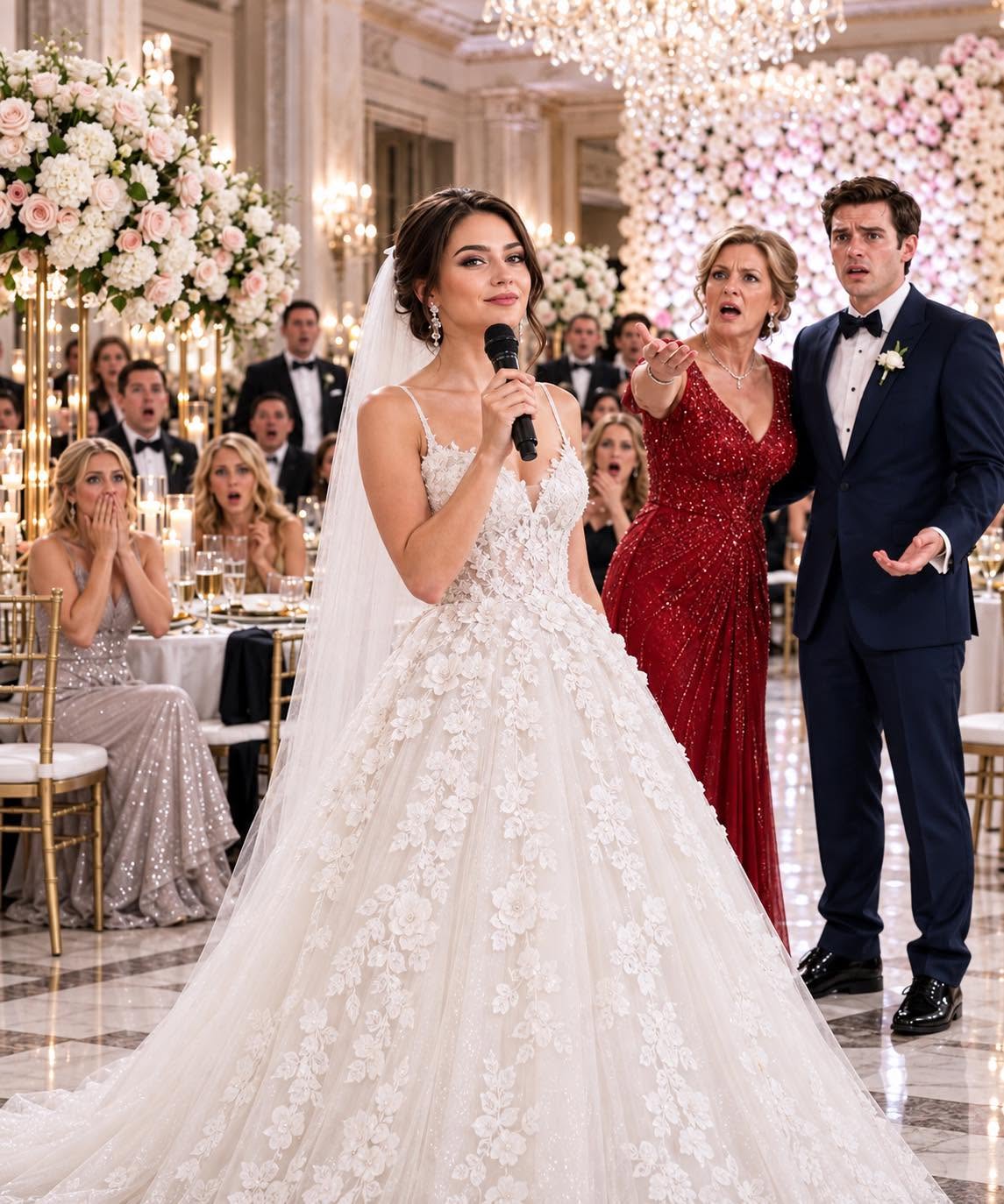 AT THE WEDDING, MY FUTURE MOM-IN-LAW DEMANDED MY 2 CONDOS OR IT WAS OFF. I SMILED, TOOK THE MIC, AND SAID: “WEDDING CANCELED! YOU’RE BOTH FIRED, ACCOUNTS BLOCKED!” WHAT HAPPENED NEXT SHOCKED EVERYONE!