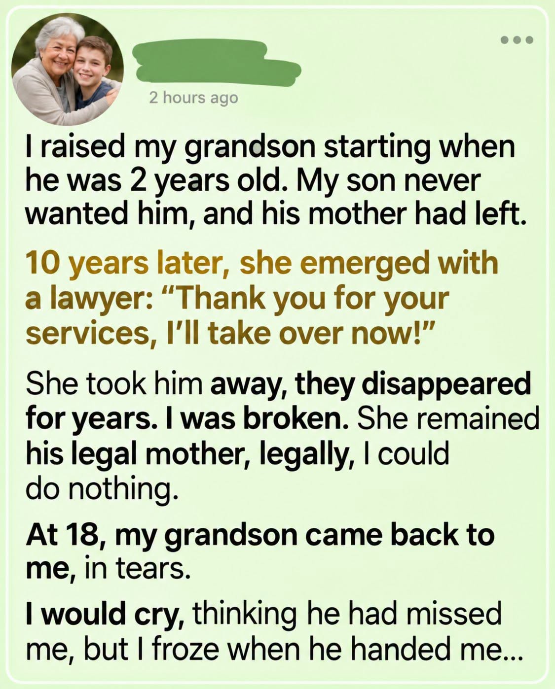 They Took Him Away From Me—But 16 Years Later, He Came Back With a Promise