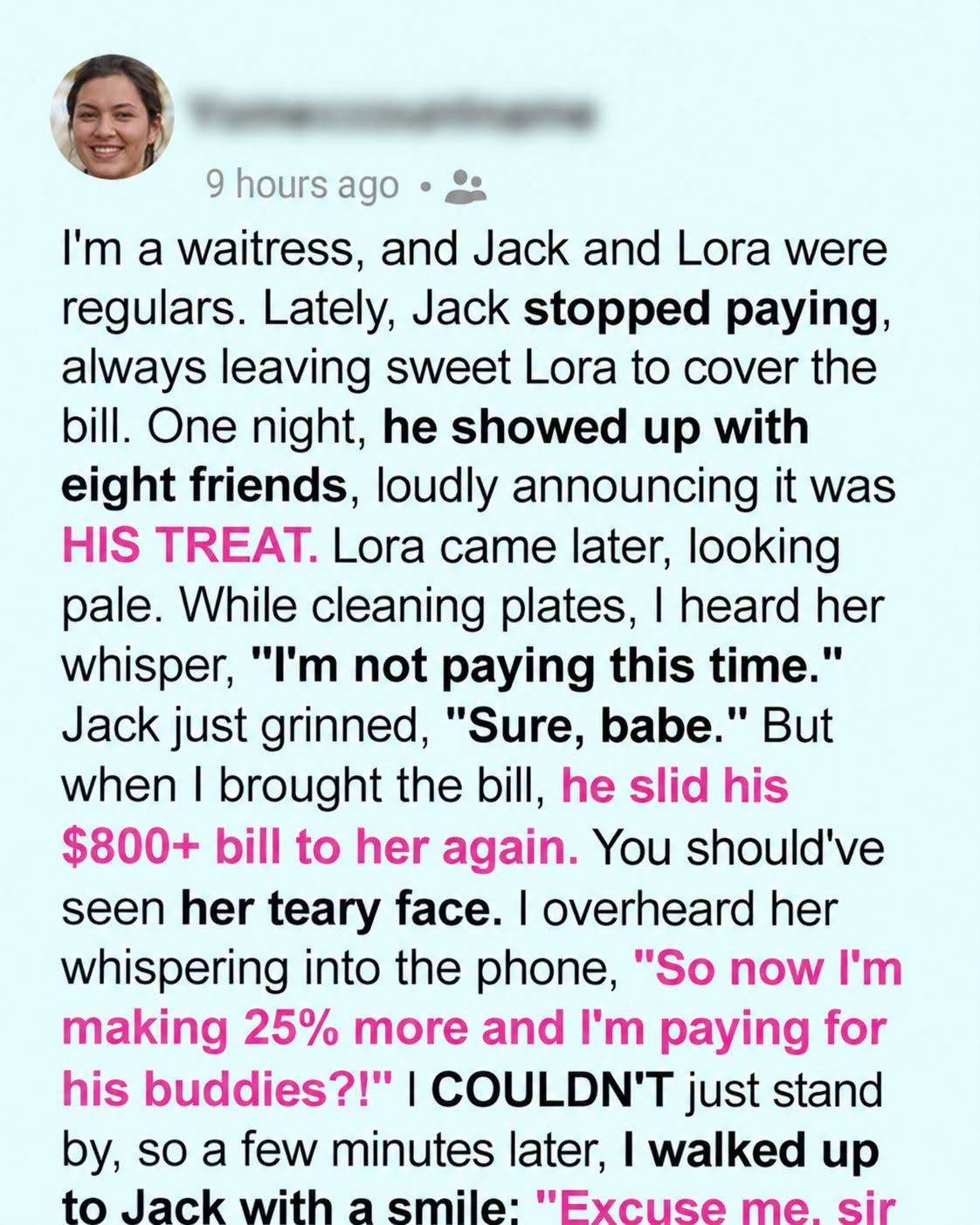 A Man Tried to Make His Wife Pay Over $800 for Him and His Friends—So I Got Revenge for Her