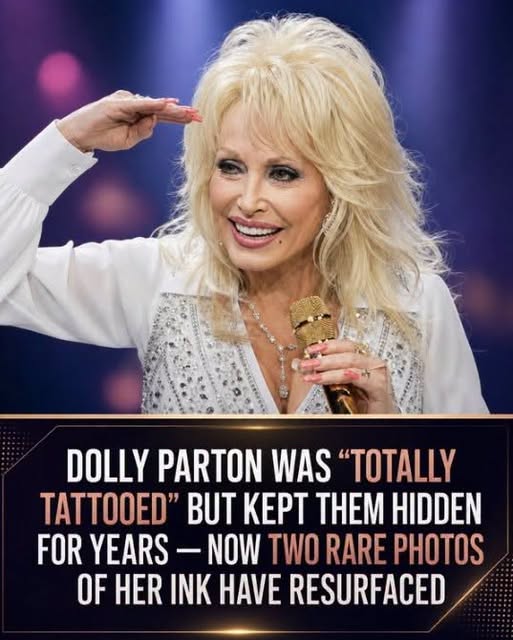 The Story Behind Dolly Parton’s Rarely Seen Pastel Tattoos