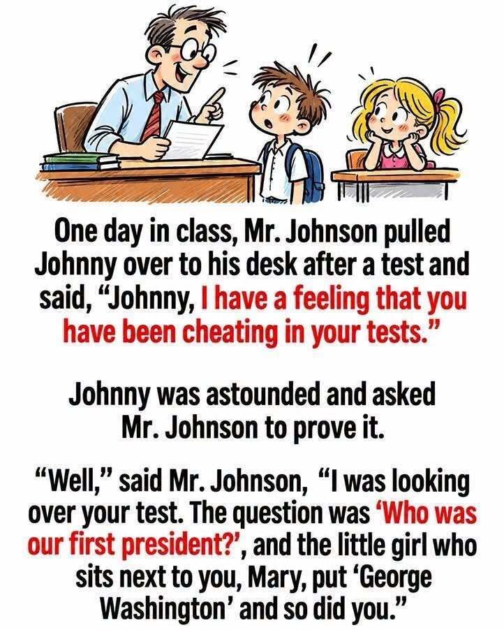 Stop cheating Johnny