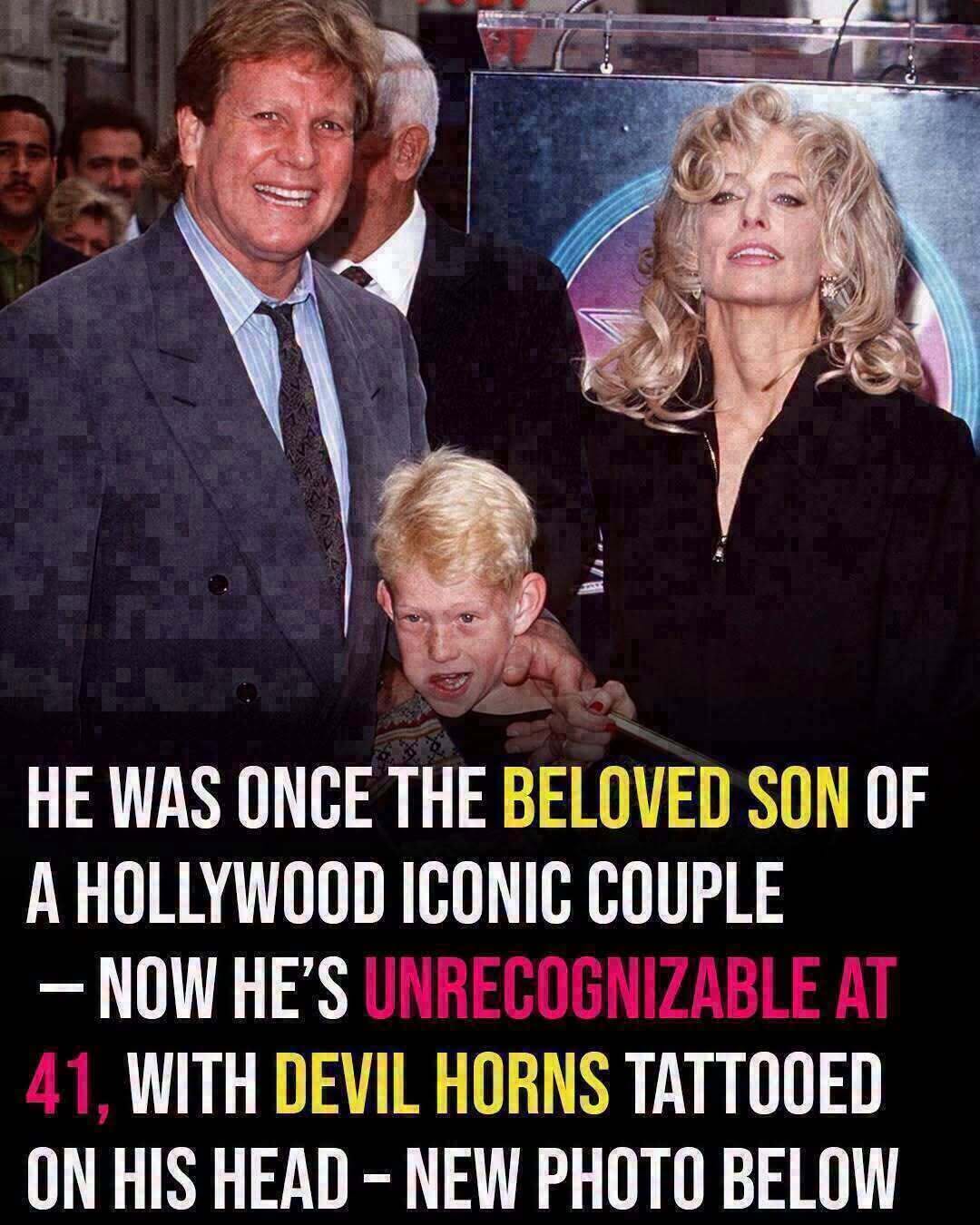 Once beloved Hollywood son, he’s now unrecognizable with horns inked his scalp
